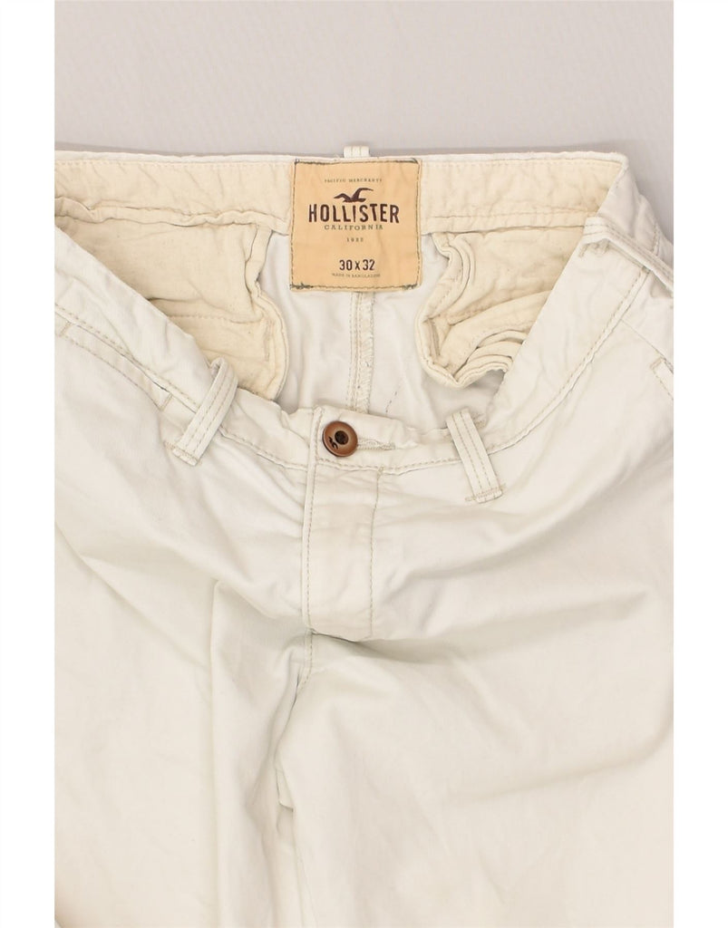 HOLLISTER Womens Straight Chino Trousers W30 L32  Beige Cotton | Vintage Hollister | Thrift | Second-Hand Hollister | Used Clothing | Messina Hembry 