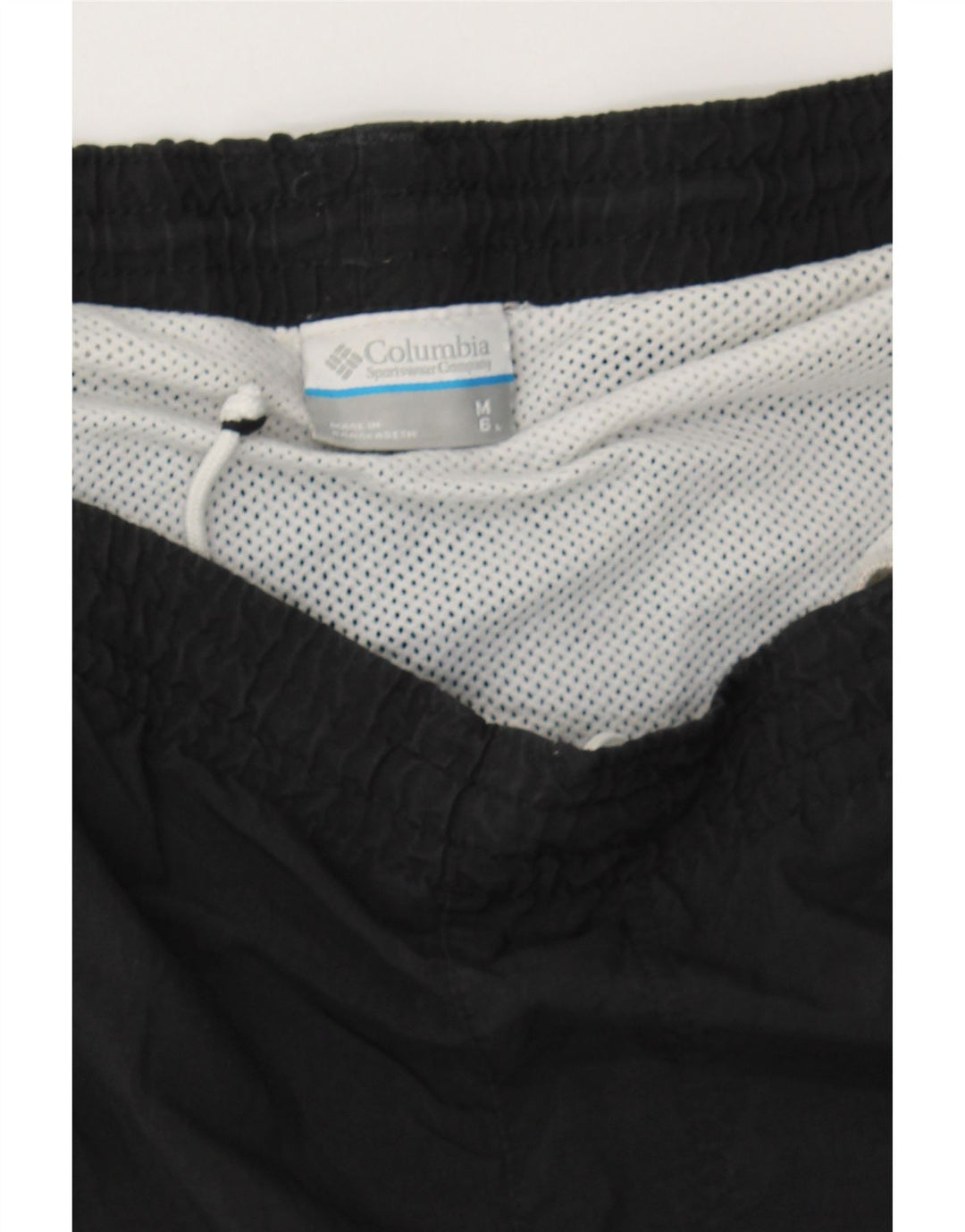 COLUMBIA Mens Sport Shorts Medium  Black Nylon Vintage Columbia and Second-Hand Columbia from Messina Hembry 