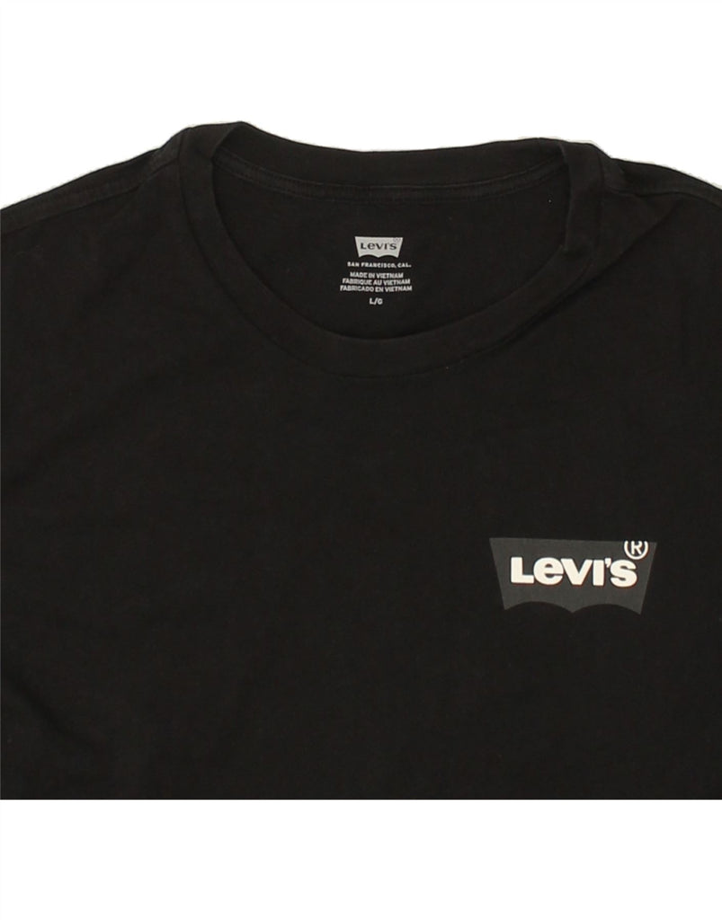 LEVI'S Mens T-Shirt Top Large Black Cotton | Vintage Levi's | Thrift | Second-Hand Levi's | Used Clothing | Messina Hembry 