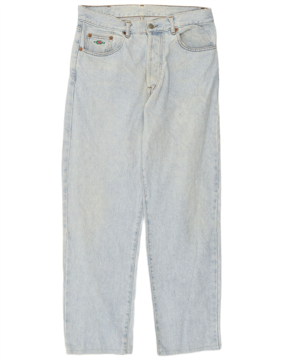 Charro Mens Straight Jeans W34 L29 Blue Cotton