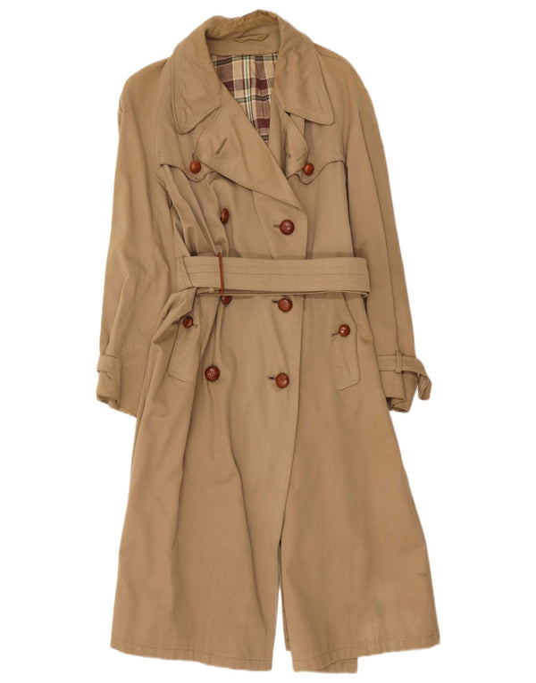 Vintage Womens Trench Coat UK 14 Medium Beige