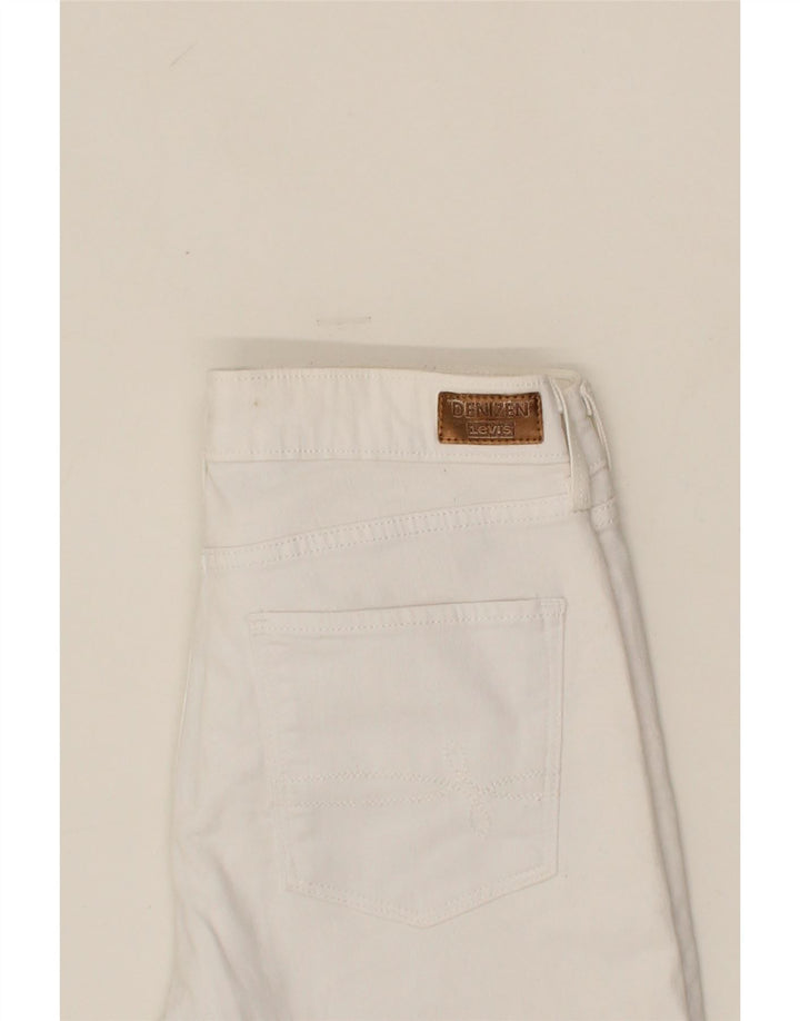 LEVI'S Womens Denizen Modern Cropped Jeans W30 L22 White Vintage Levi's and Second-Hand Levi's from Messina Hembry 