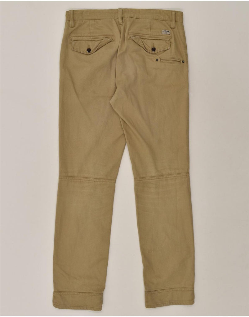 TIMBERLAND Mens Slim Chino Trousers W32 L31 Beige Cotton | Vintage Timberland | Thrift | Second-Hand Timberland | Used Clothing | Messina Hembry 