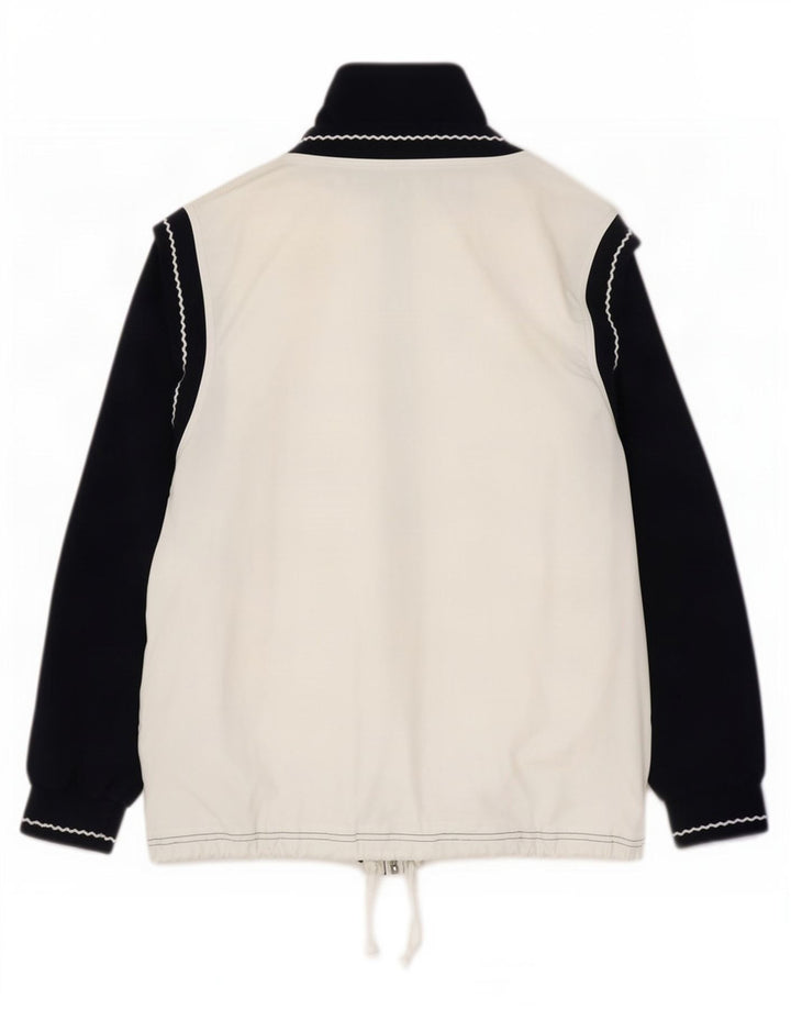 Sergio Tacchini Mens Tracksuit Top Jacket Large White Colourblock Polyester