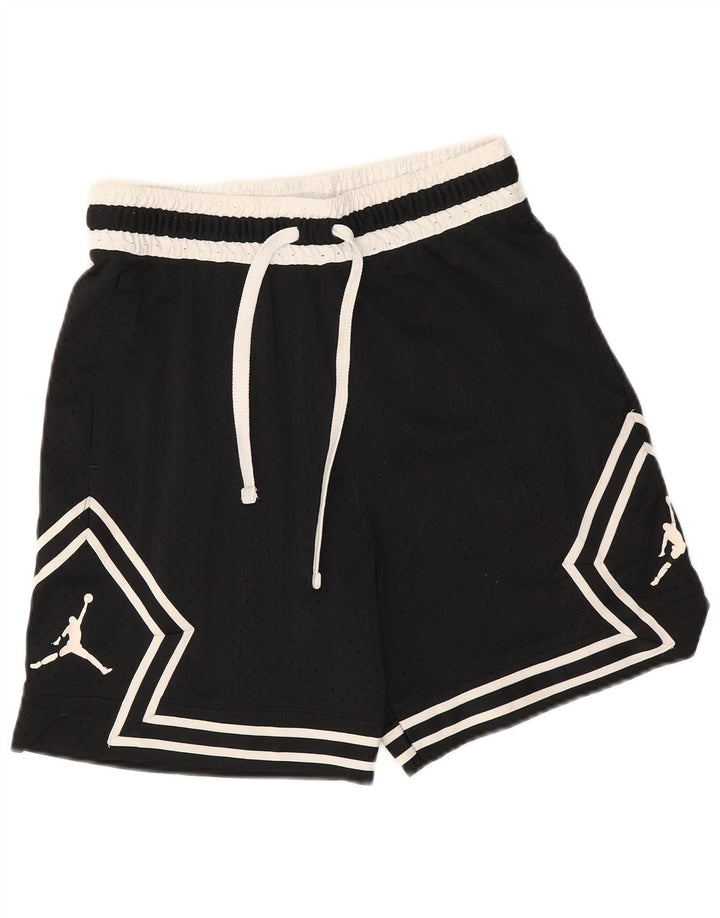 Jordan Mens Dri Fit Graphic Sport Shorts Small Black Colourblock Polyester