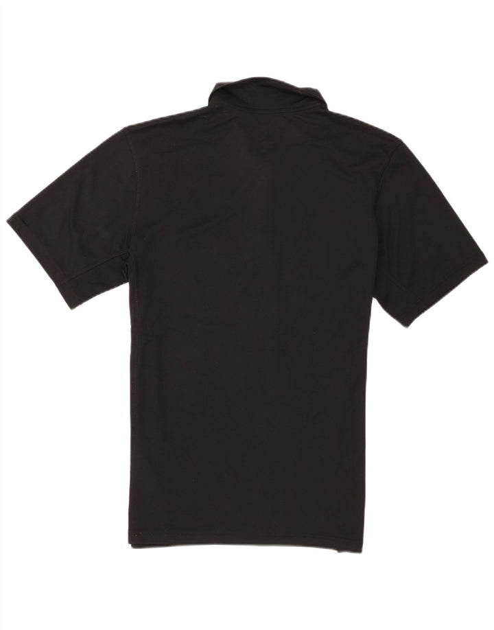 Nike Mens Dri Fit Polo Shirt Small Black Polyester