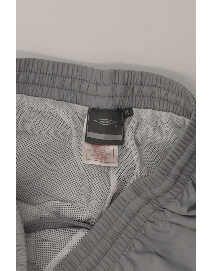 Umbro Mens Tracksuit Trousers Joggers XL  Grey Colourblock Polyester