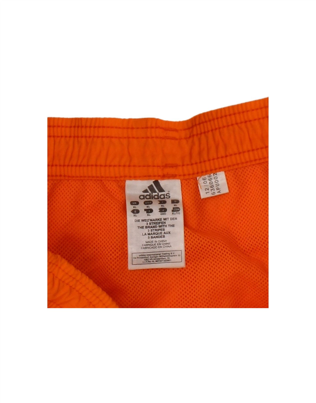 ADIDAS Mens Swimming Shorts XL  Orange Polyester