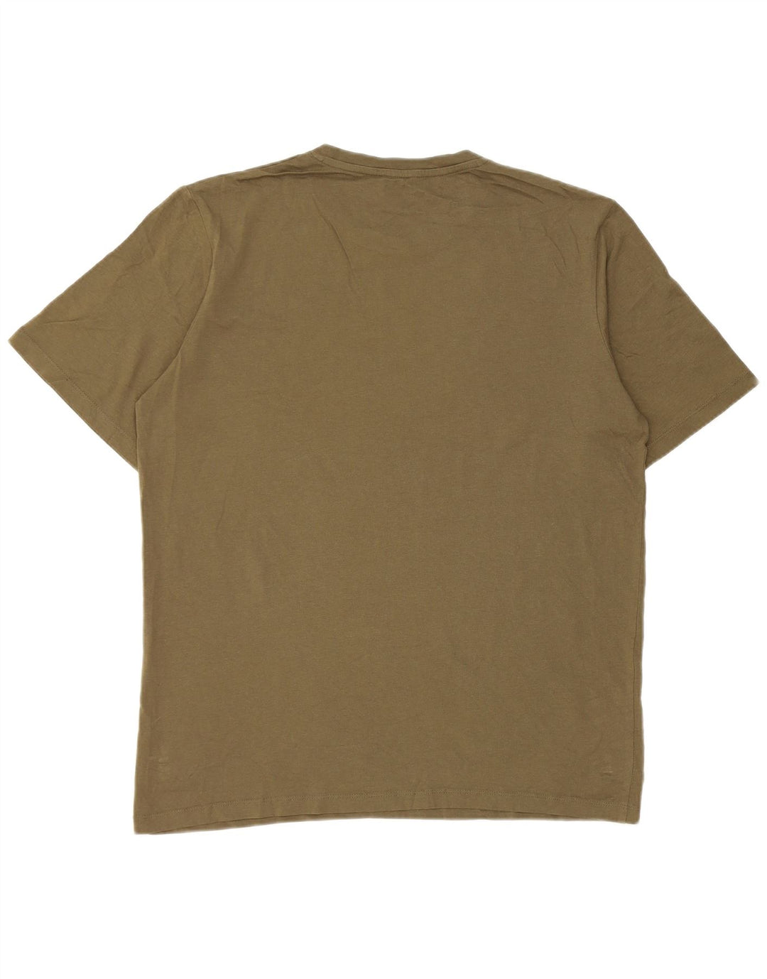 Jack & Jones Mens T-Shirt Top Large Khaki Cotton