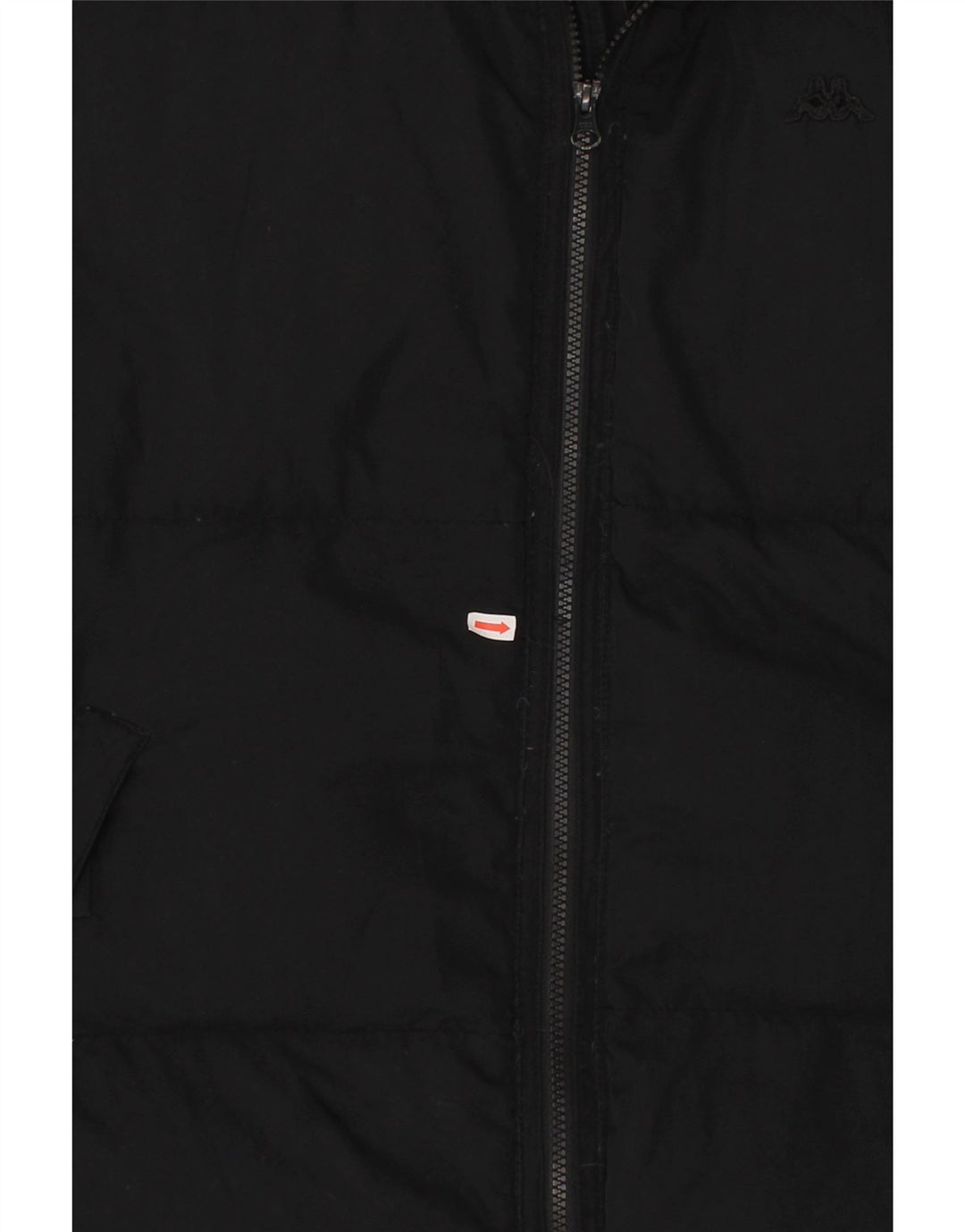KAPPA Mens Padded Jacket UK 42 XL Black Polyester Vintage Kappa and Second-Hand Kappa from Messina Hembry 