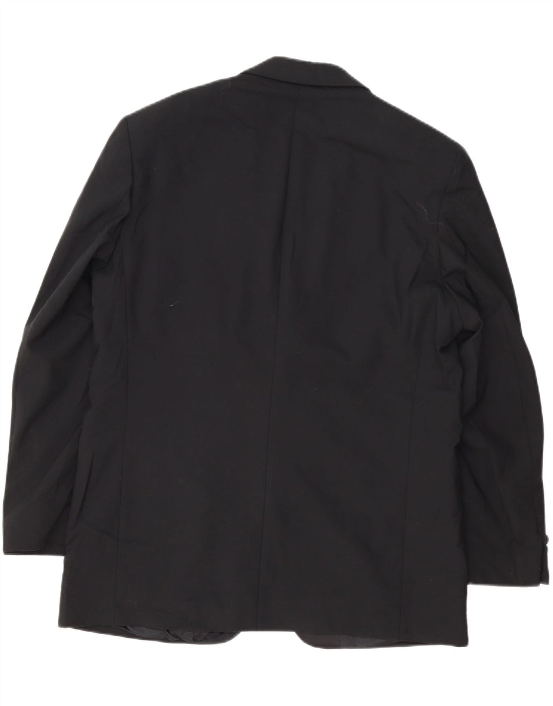 Marks & Spencer Mens 2 Button Blazer Jacket UK 38 Medium Black Wool