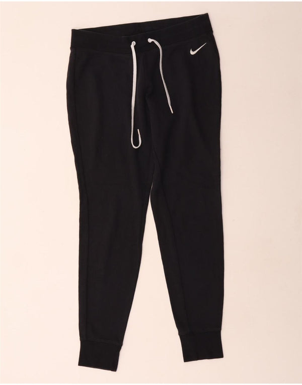 Nike Womens Tracksuit Trousers Joggers UK 16 Large  Black Cotton