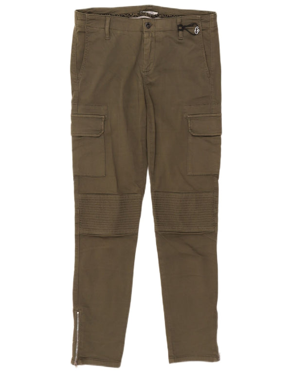 LIU JO Womens Skinny Cargo Trousers W32 L29 Khaki