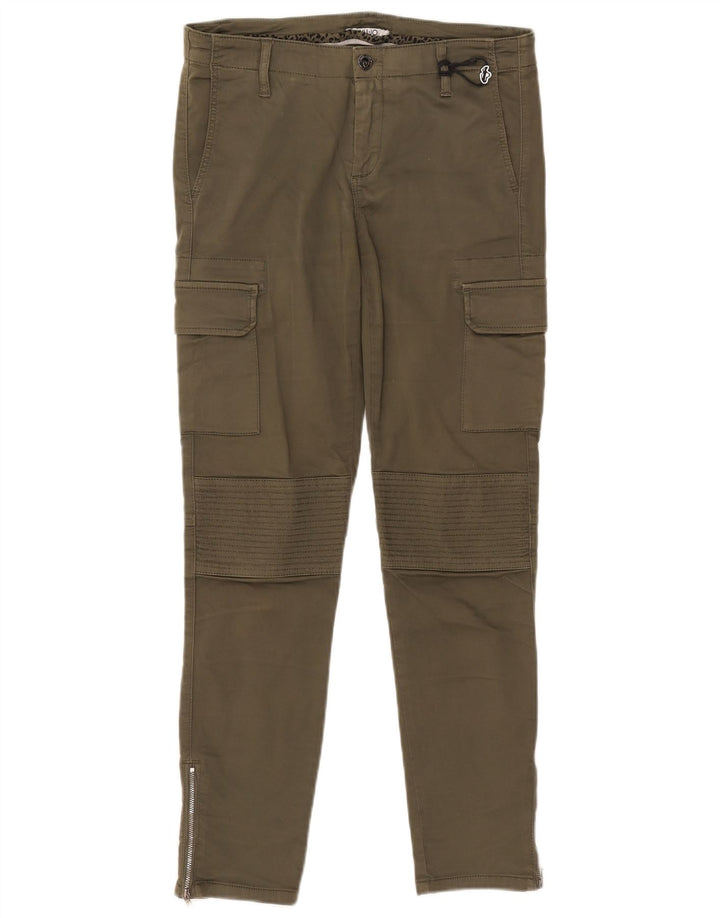 LIU JO Womens Skinny Cargo Trousers W32 L29 Khaki