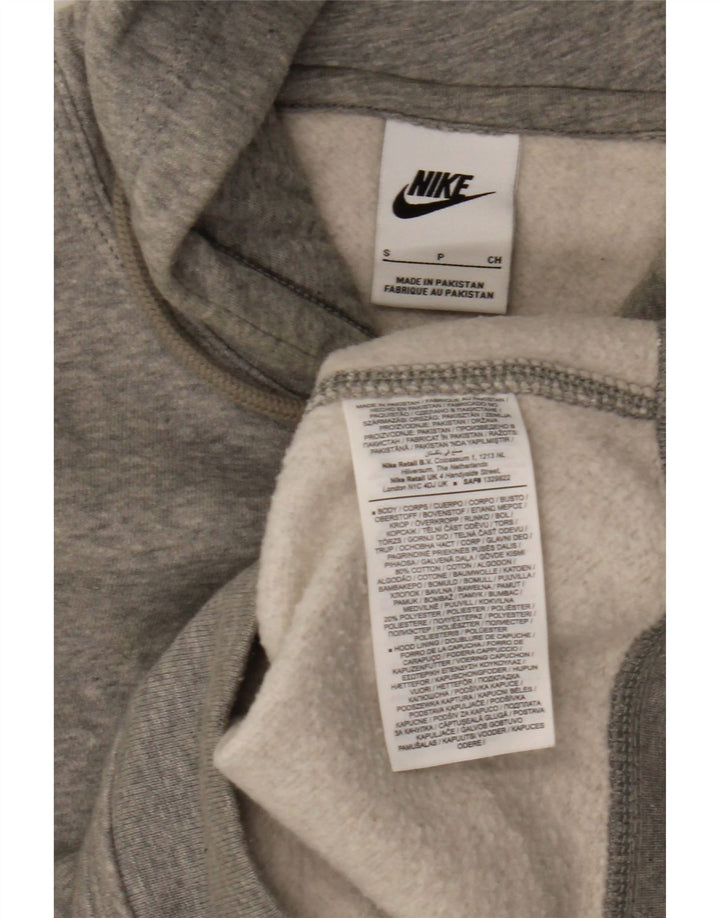 Nike Mens Hoodie Jumper Small Grey Flecked Cotton