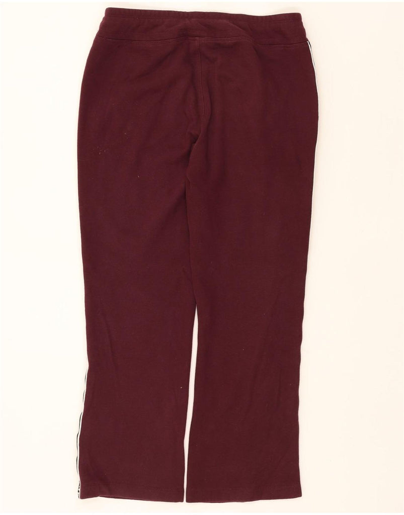 DKNY Womens Graphic Tracksuit Trousers UK 10 Small Burgundy Cotton Vintage Dkny and Second-Hand Dkny from Messina Hembry 