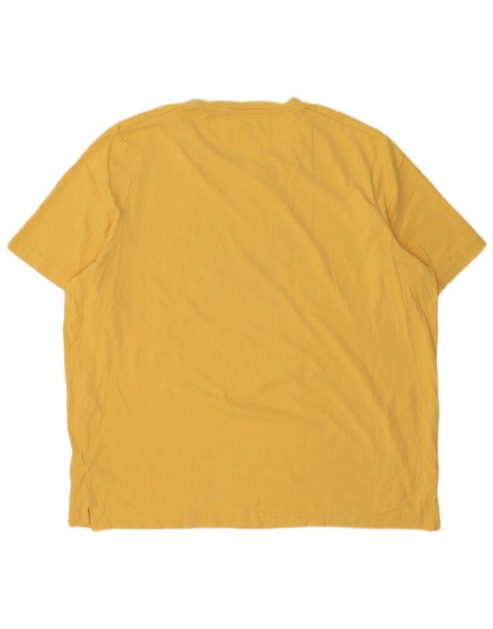 Puma Mens Graphic T-Shirt Top 2XL Yellow Cotton