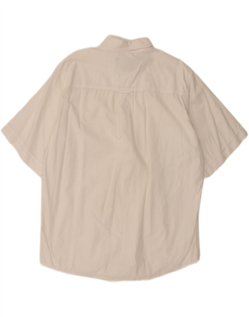 MARLBORO CLASSICS Mens Short Sleeve Shirt Large White Cotton Vintage Marlboro Classics and Second-Hand Marlboro Classics from Messina Hembry 