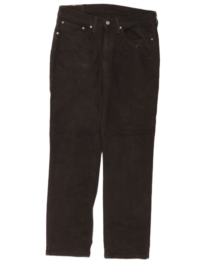 Levi's Mens 514 Straight Jeans W34 L32 Black Cotton