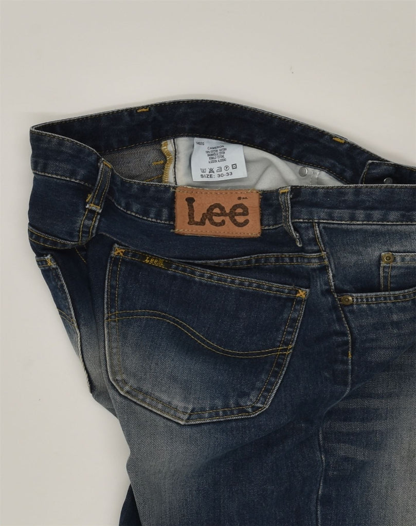 LEE Mens Straight Jeans W30 L27 Navy Blue Cotton | Vintage Lee | Thrift | Second-Hand Lee | Used Clothing | Messina Hembry 