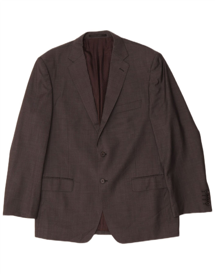 Marks & Spencer Mens Autograph 2 Button Blazer Jacket UK 42 Large Grey Wool