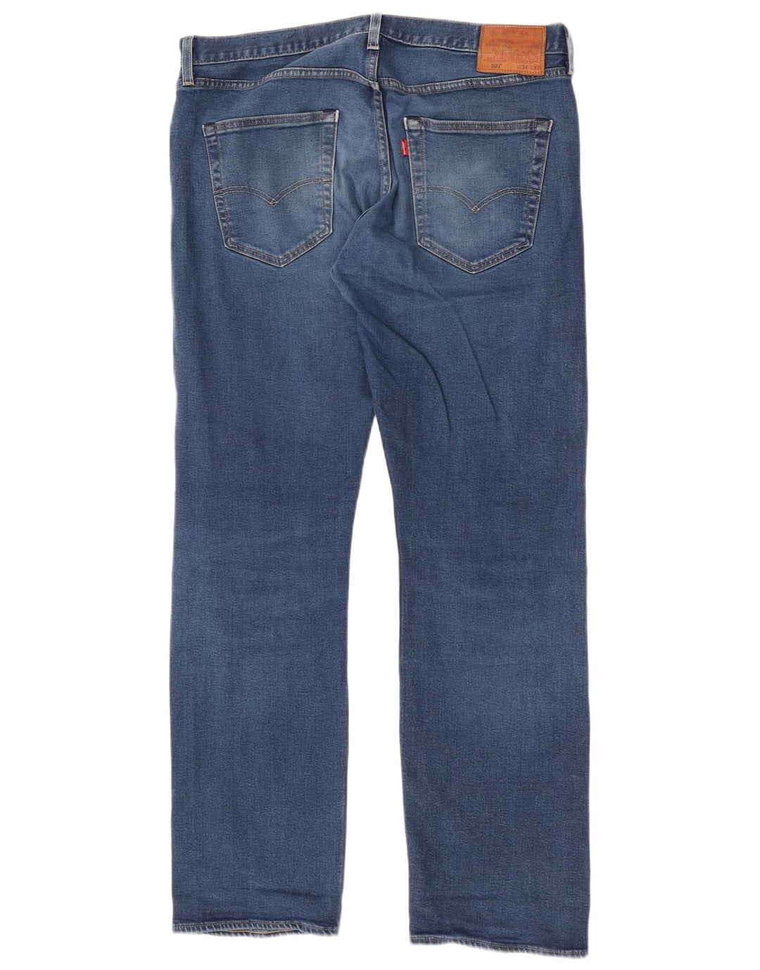 Levi's Mens 501 Straight Jeans W36 L32 Blue Cotton