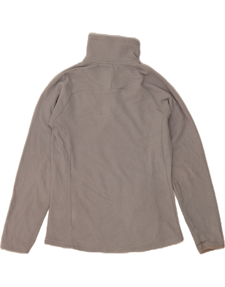 THE NORTH FACE Womens Zip Neck Fleece Jumper UK 14 Medium Grey Vintage The North Face and Second-Hand The North Face from Messina Hembry 