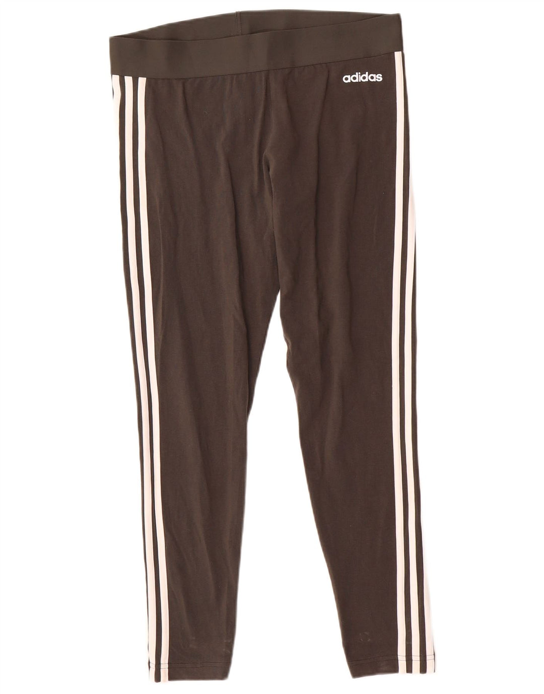 Adidas Womens Leggings UK 16/18 Large  Grey Cotton