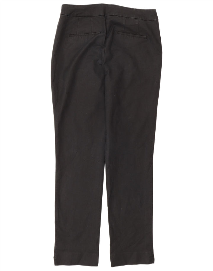 BODEN Womens Straight Chino Trousers UK 12 Medium W32 L30 Black Cotton