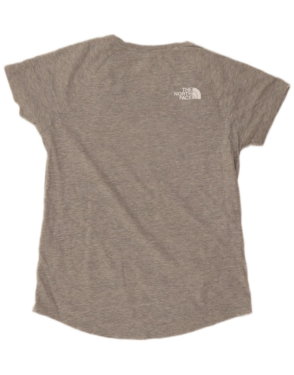 The North Face Womens RU/14 Graphic T-Shirt Top UK 14 Large Grey Sports