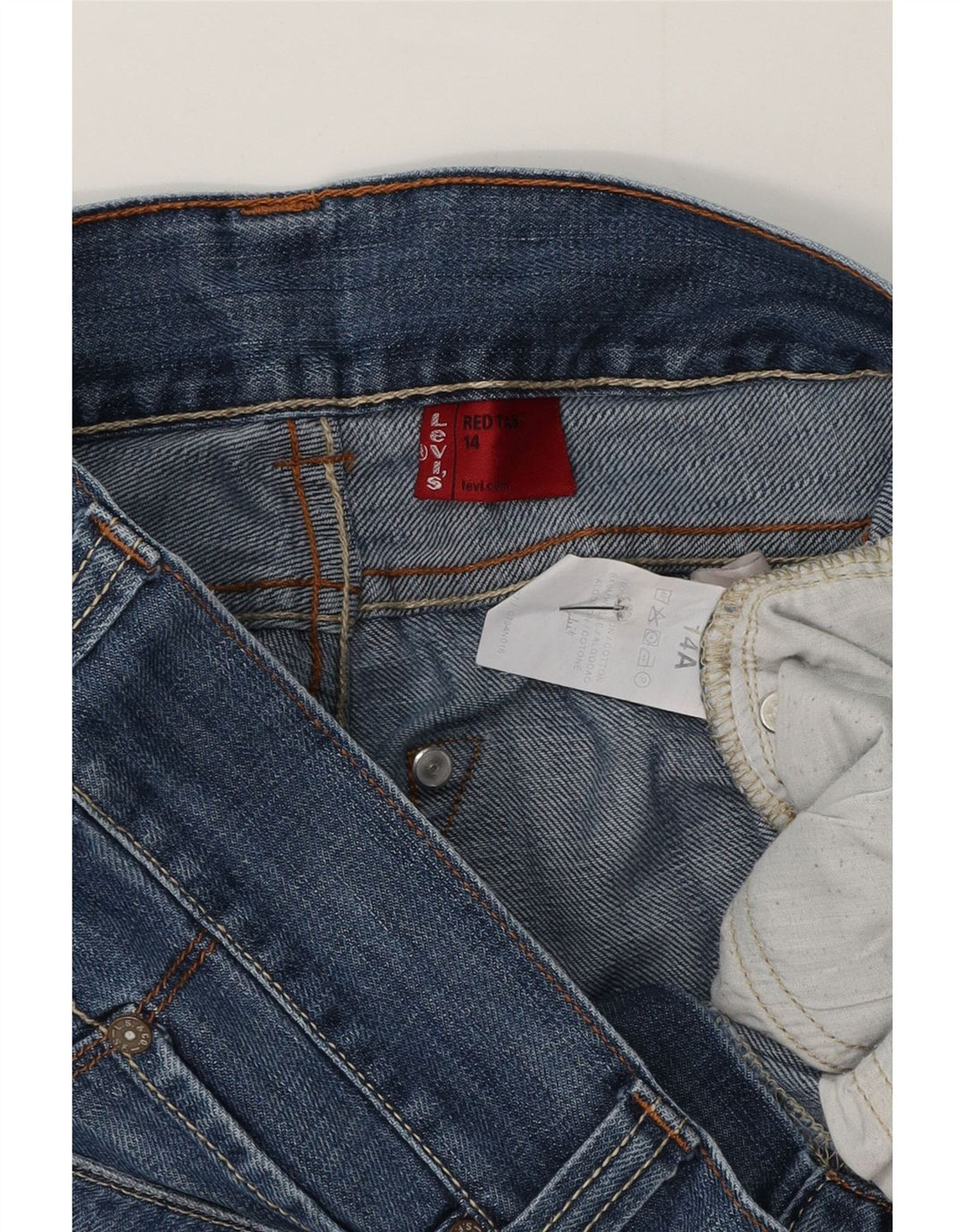 Levi's Boys Denim Shorts 13-14 Years W30 Blue Cotton