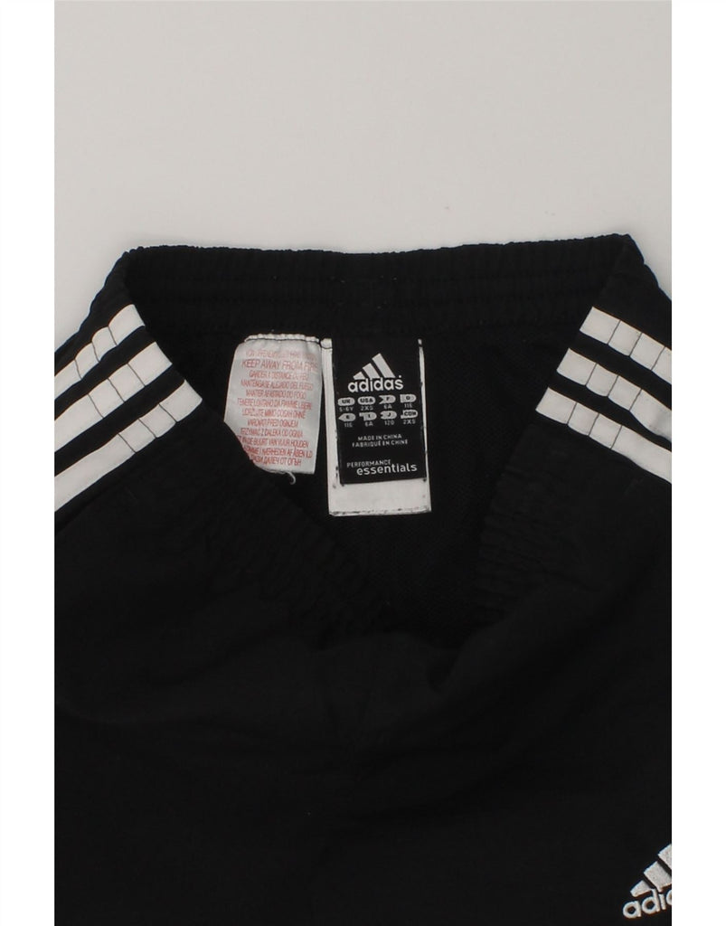 ADIDAS Boys Climalite Sport Shorts 5-6 Years Black Polyester | Vintage Adidas | Thrift | Second-Hand Adidas | Used Clothing | Messina Hembry 