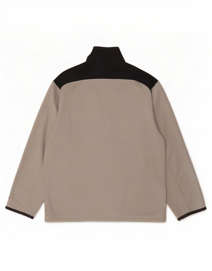 Champion Mens Fleece Jacket UK 40 Large Grey Colourblock Polyester