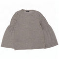Zara Womens Trafaluc Top Long Sleeve UK 10 Small Grey Flecked
