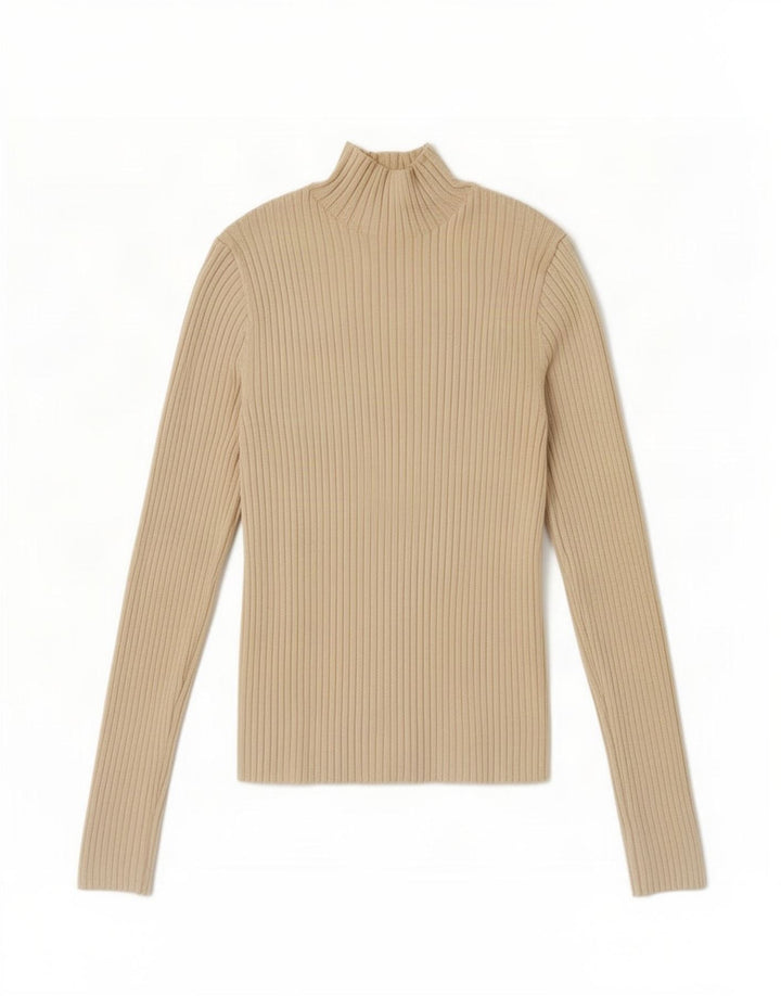 Zara Womens Turtle Neck Jumper Sweater UK 12 Medium Off White