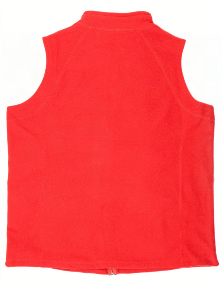 Marks & Spencer Mens Autograph Fleece Gilet UK 38 Medium Red Polyester