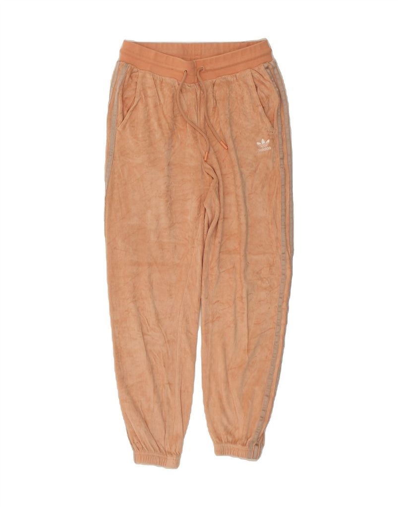 ADIDAS Womens Tracksuit Trousers Joggers UK 12 Medium Beige Cotton Vintage Adidas and Second-Hand Adidas from Messina Hembry 