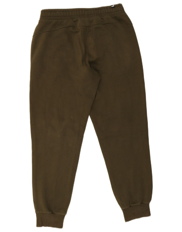 Puma Mens Tracksuit Trousers Joggers Medium Green Cotton