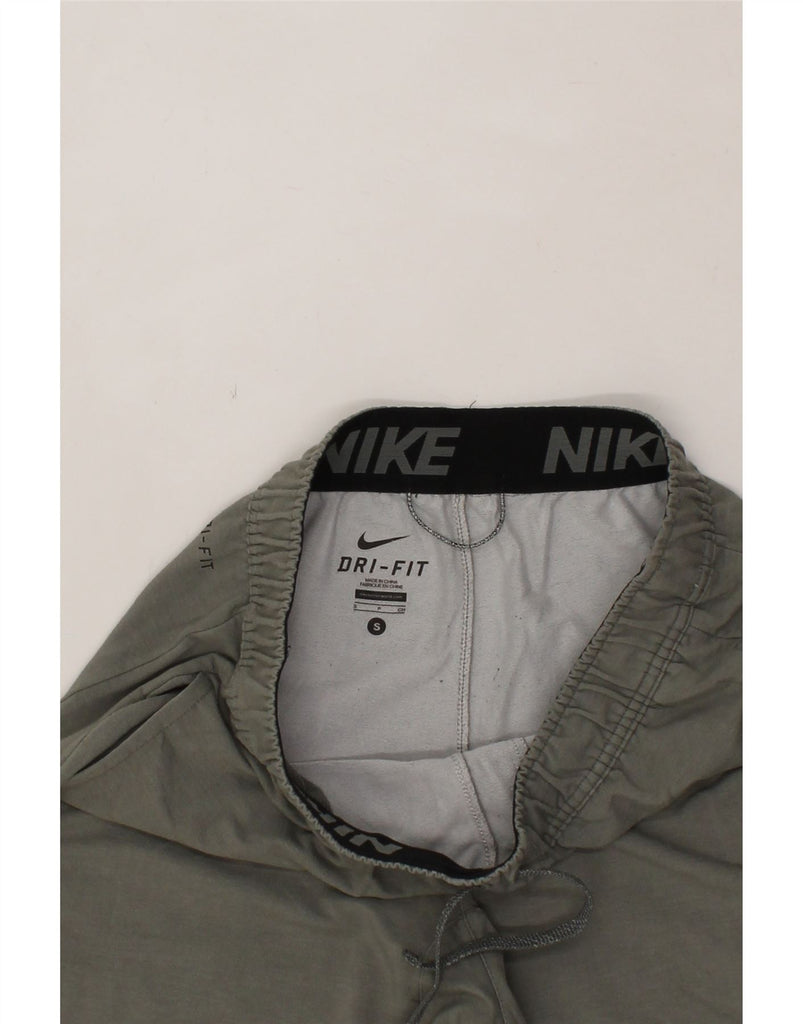 NIKE Mens Dri Fit Tracksuit Trousers Joggers Small  Grey Rayon Vintage Nike and Second-Hand Nike from Messina Hembry 