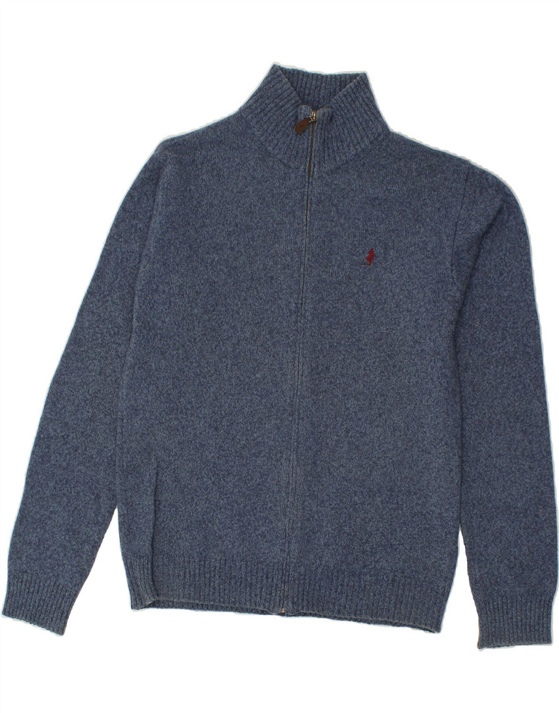 MARLBORO CLASSICS Mens Cardigan Sweater Large Blue Wool | Vintage Marlboro Classics | Thrift | Second-Hand Marlboro Classics | Used Clothing | Messina Hembry 