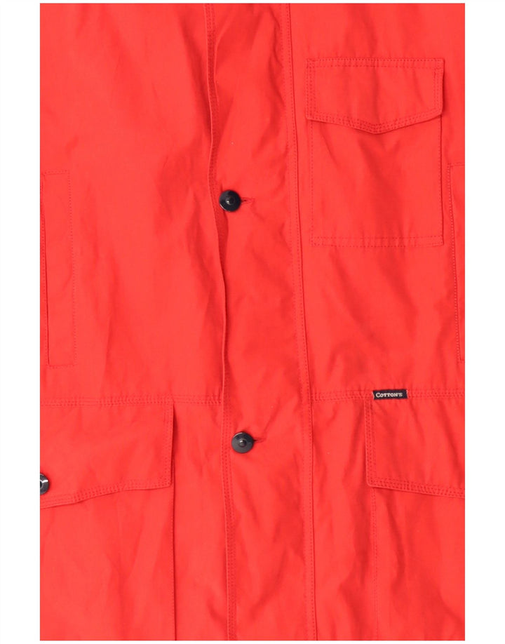 Cotton's Industries Mens Utility Jacket UK 42 XL Red