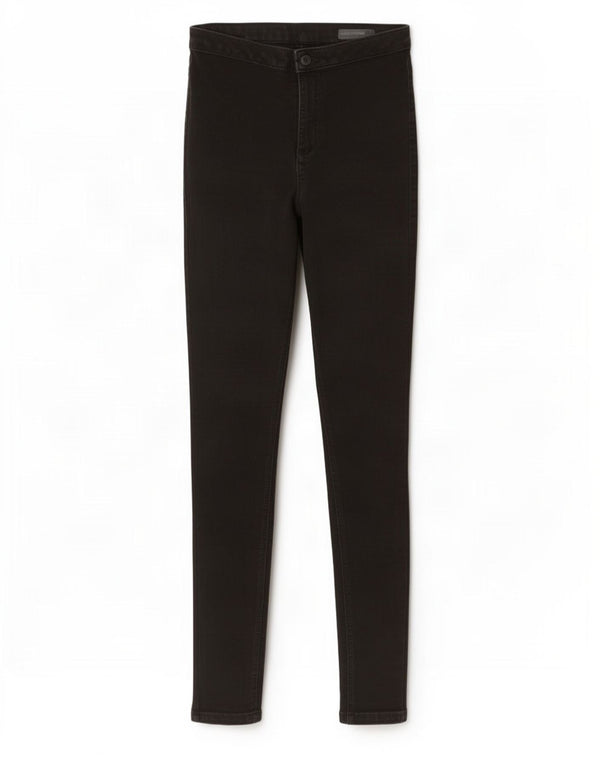Marks & Spencer Womens Skinny Jeans UK 10 Small W28 L29 Black Cotton