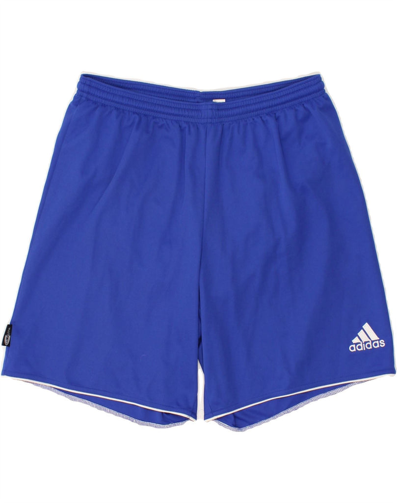 ADIDAS Mens Climalite Sport Shorts Medium Blue Polyester | Vintage Adidas | Thrift | Second-Hand Adidas | Used Clothing | Messina Hembry 