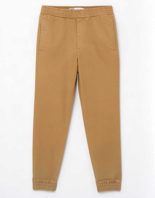 Zara Mens Joggers Chino Trousers Small W30 L27 Beige Cotton