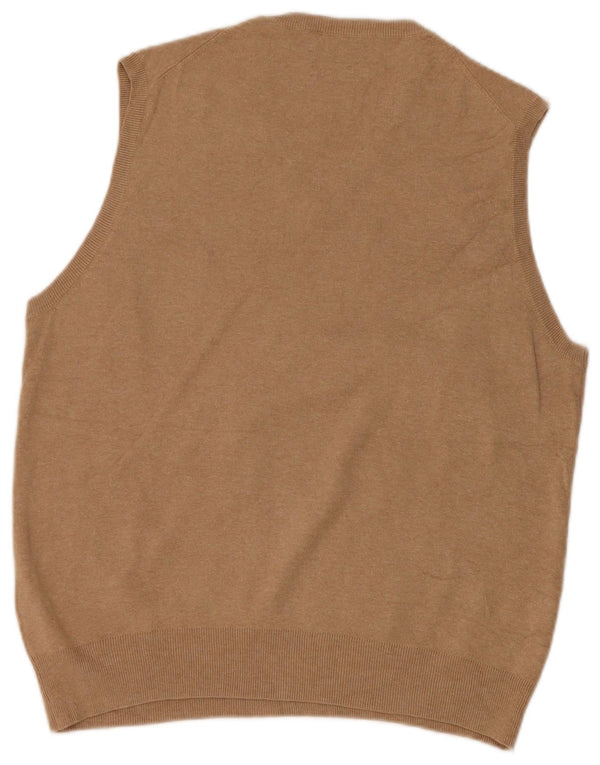 Polo Ralph Lauren Mens Vest Tank Top Medium Beige Cotton