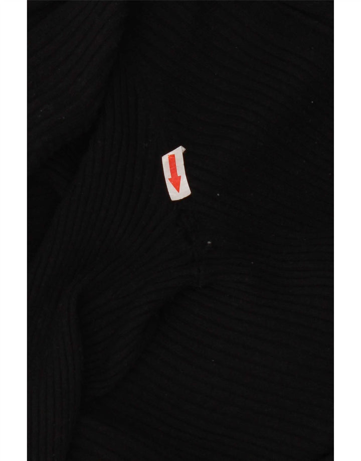 Marks & Spencer Womens Asymmetric Cardigan Sweater UK 16 Large Black