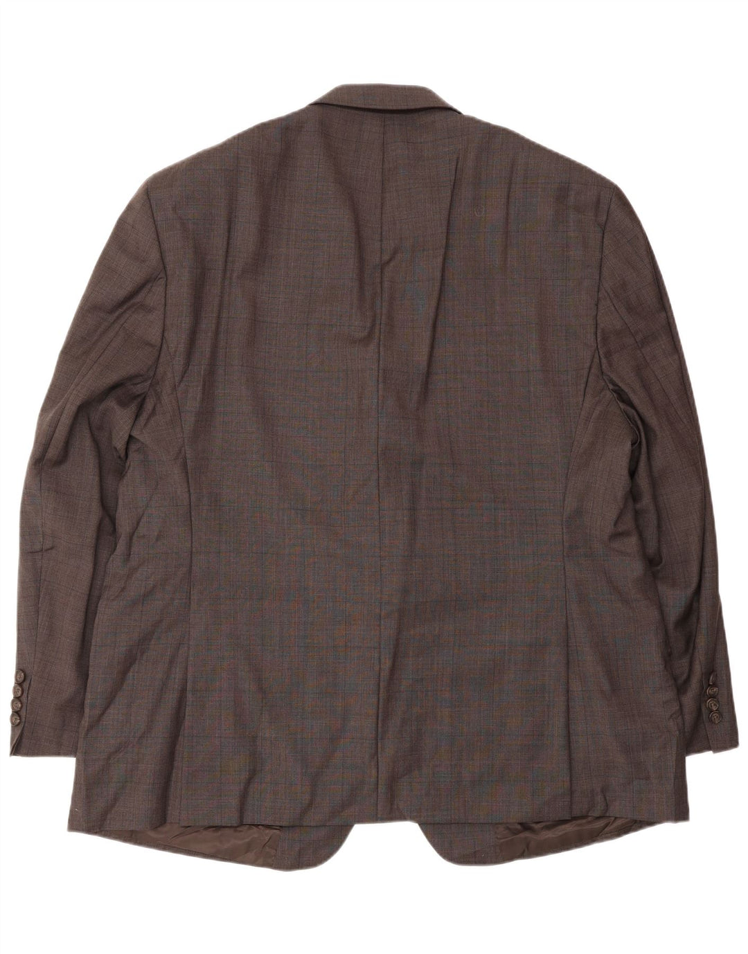 Ralph Lauren Mens 2 Button Blazer Jacket UK 48 3XL Brown Check Wool