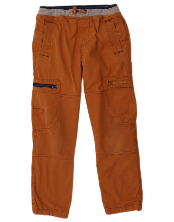 Boden Boys Cargo Trousers 7-8 Years W24 L22 Brown Cotton
