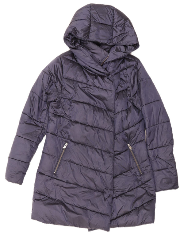 Barbour Womens Hooded Oversized Padded Coat UK 8 Small Navy Blue