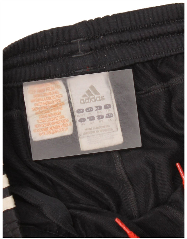 Adidas Boys Tracksuit Trousers 15-16 Years  Navy Blue Colourblock Polyester